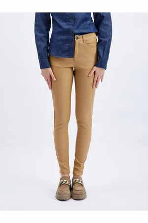 ORSAY Hnědé dámské skinny fit kalhoty - Dámské