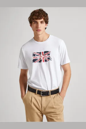 Pepe Jeans Bílé pánské tričko - Pánské