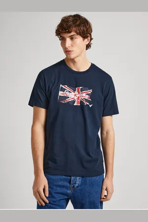 Pepe Jeans Tmavě modré pánské tričko - Pánské