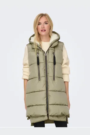 ONLY Khaki dámská prošívaná vesta New Nora - Dámské
