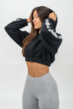 Nebbia Crop mikina ICONIC