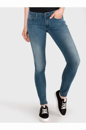 Replay Modré dámské slim fit džíny Luz - Dámské