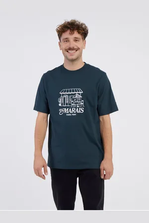 JACK & JONES Petrolejové pánské tričko Red Hook - Pánské