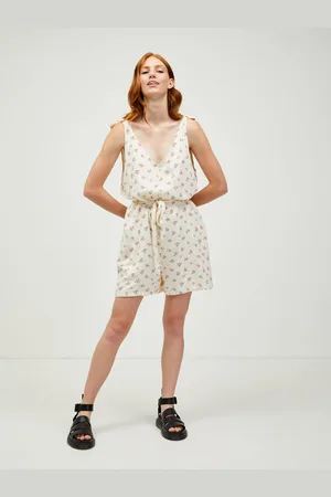 Pieces® Dámský krátký overal Floral