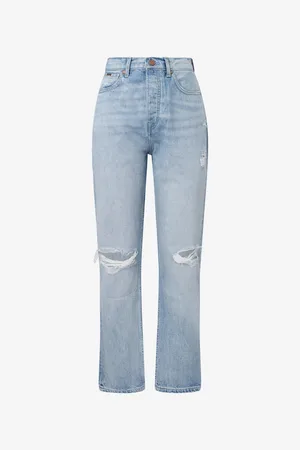 Pepe Jeans Světle modré dámské straight fit džíny Celyn - Dámské