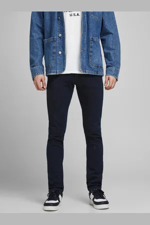 JACK & JONES Tmavě modré slim fit džíny Glenn - Pánské