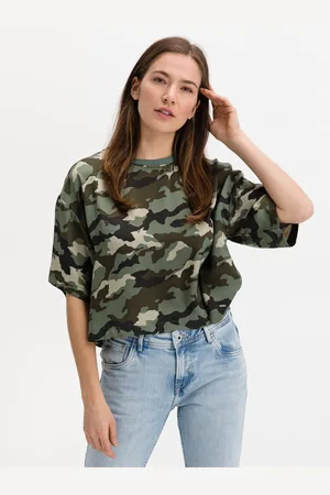 Pepe Jeans Zelené dámské tričko Annalisa - Dámské