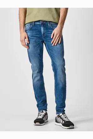 Pepe Jeans Modré pánské straight fit džíny Finsbury - Pánské