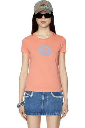 Diesel T-shirt - T-SLI-E2 T-SHIRT orange