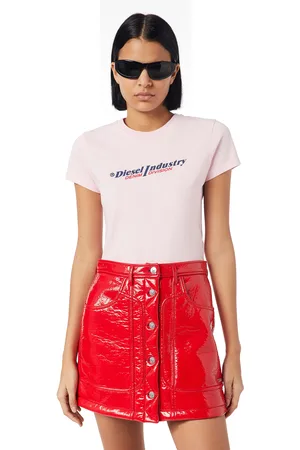 Diesel T-shirt - T-SLI-IND T-SHIRT pink