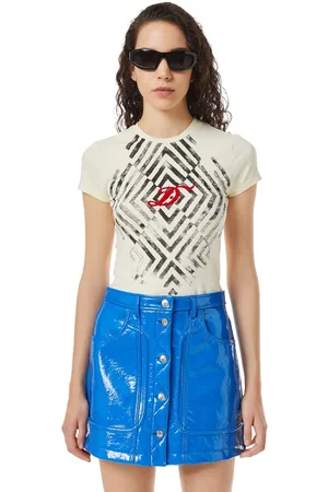 Diesel T-shirt - T-UNCUTIE T-SHIRT beige
