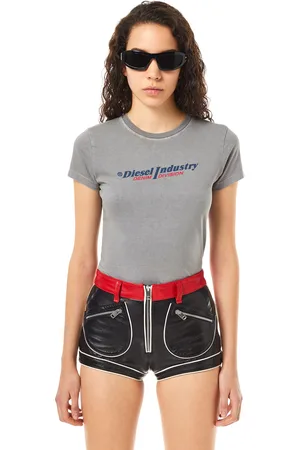 Diesel T-shirt - T-SLI-IND T-SHIRT grey