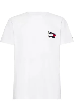 Tommy Hilfiger T-shirt - WAVY FLAG CASUAL TEE white
