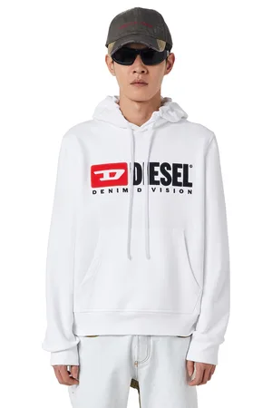 Diesel Sweatshirt - S-GINN-HOOD-DIV SWEAT-SHI white