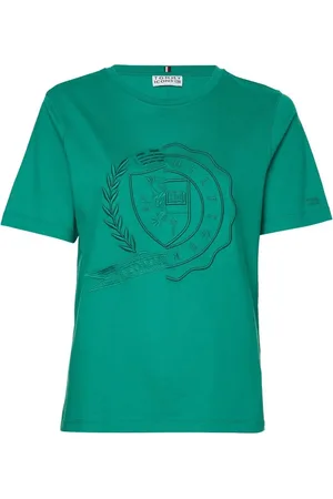 Tommy Hilfiger T-Shirt - ICON REG CREST C-NK TEE SS green