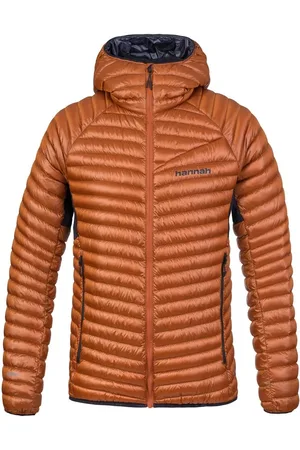 Cubus Pánská péřová bunda MIO HOODY rust