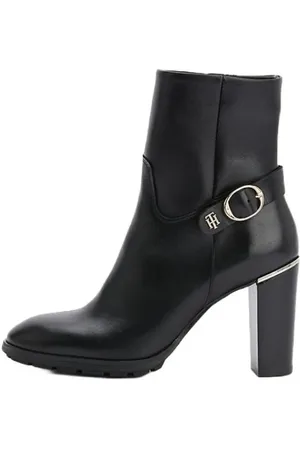 Tommy Hilfiger Boots - BELT HIGH HEEL BOOT black