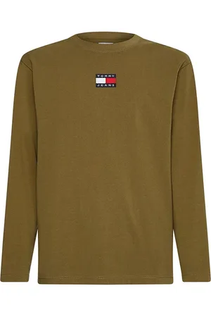 Tommy Hilfiger Tommy Jeans T-Shirt - TJM LS TOMMY BADGE TEE green