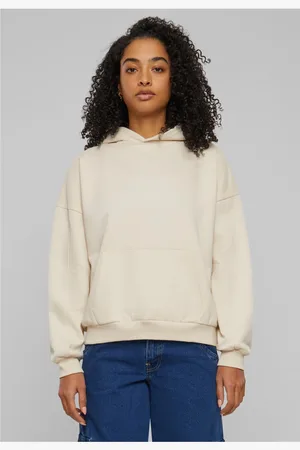 Urban classics Dámská organická oversized mikina béžová