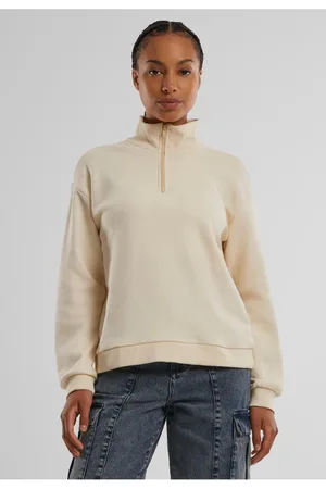 Urban classics Dámská mikina Terry Troyer smetanová