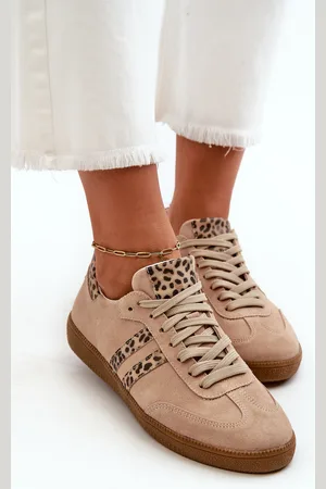 ZaZoo N1068 Semišové Nízké Dámské Tenisky Beige