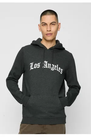 Mister Tee Los Angeles znění Hoody dřevěné uhlí