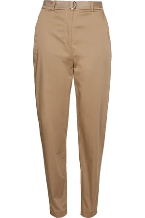 Tommy Hilfiger Trousers - COTTON SATEEN TAPERED CHINO PANT beige