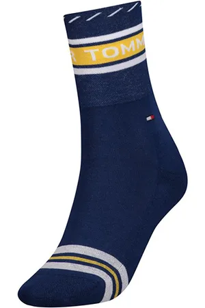 Tommy Hilfiger Socks - TH WOMEN SOCK 1P LOGO SOCK dark blue