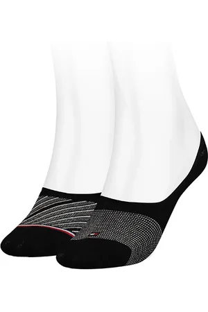 Tommy Hilfiger Socks - TH WOMEN FOOTIE 2P REFINED BIAS black