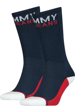 Tommy Hilfiger Socks - TH UNISEX TOMMY JEANS VINTAGE CUT 2P Blue