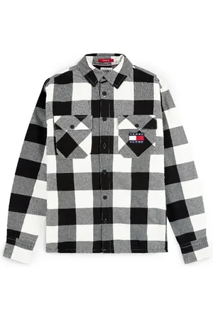 Tommy Hilfiger Tommy Jeans Shirt - TJM SHERPA FLANNEL O white