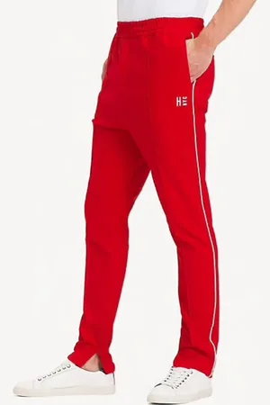 Tommy Hilfiger Sweatpants - TAPERED ACTIVE PANT CONTRAST WB red