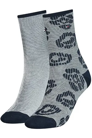 Tommy Hilfiger Socks - Flower 2 pack blue