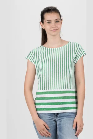 Tommy Hilfiger T-Shirt - BABS OPEN-NK TOP CAP SLV green