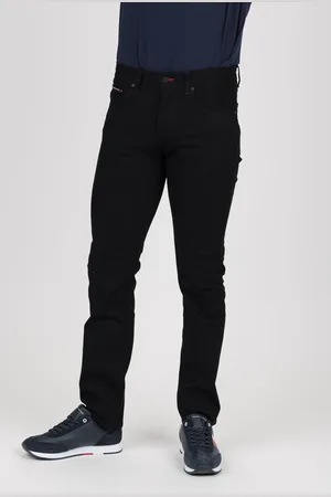 Tommy Hilfiger Jeans - STRAIGHT DENTON TSTR NAPA BLACK black