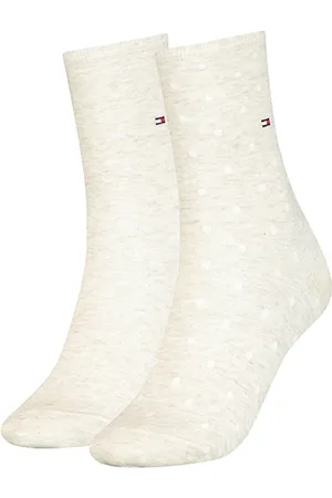 Tommy Hilfiger Socks - TH WOMEN SOCK DOT 2P white