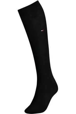 Tommy Hilfiger Socks - TH WOMEN 98% COTTON KNEEHIGH 1P Black