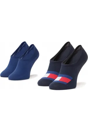 Tommy Hilfiger Socks - TH MEN FOOTIE 2P FLAG blue