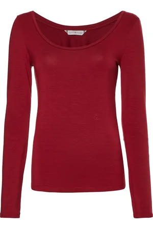 Tommy Hilfiger T-shirt - SLIM SOFT TENCEL SCO red