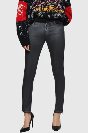 Diesel Jeans - SLANDYZIP L.32 TROUSERS dark grey