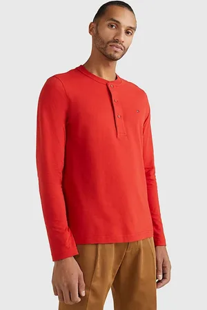 Tommy Hilfiger T-shirt - CLASSIC HENLEY red
