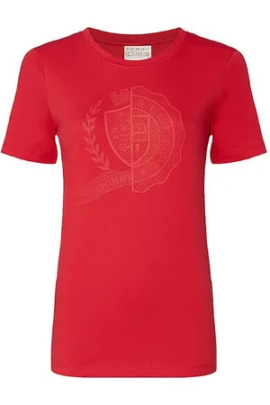 Tommy Hilfiger T-Shirt - ICON SLIM C-NK TOP SS red