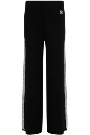 Tommy Hilfiger Sweatpants - TH FLEX WIDE LEG PANT black