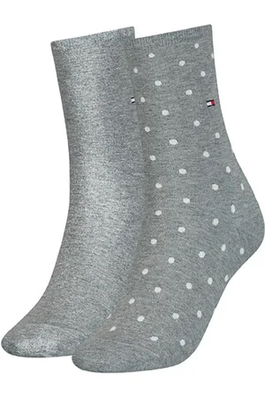 Tommy Hilfiger Socks - Dot 2 Pack Grey