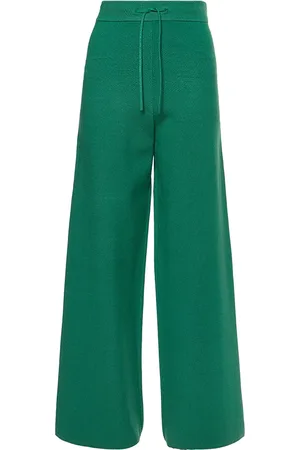 Tommy Hilfiger Sweatpants - WIDE LEG PANT green