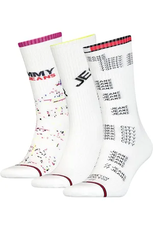 Tommy Hilfiger Socks - Tommy Jeans TH UNI TJ GIFTBOX 3P DISRUPTIVE White