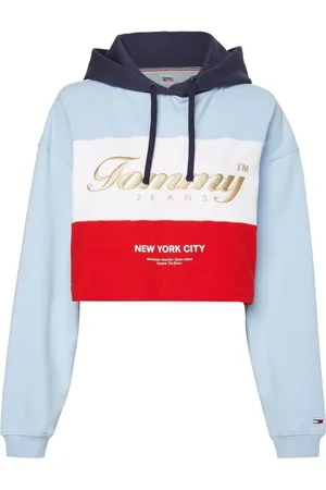 Tommy Hilfiger Tommy Jeans Sweatshirt - TJW CROP ARCHIVE HOODIE blue