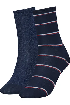 Tommy Hilfiger Socks - TH WOMEN SOCK 2P LUREX STRIPE two-tone