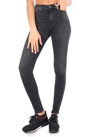 Tommy Hilfiger Tommy Jeans Jeans - HIGH RISE SPR SKNY TJ 2008 WSTBK grey