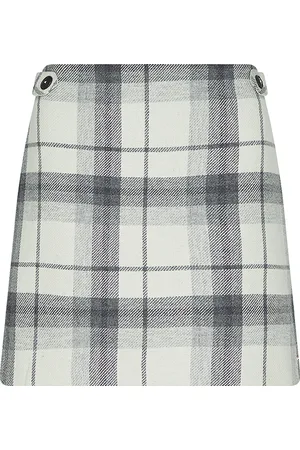 Tommy Hilfiger Skirt - WOOL BEIGE CHECK MINI SKIRT beige